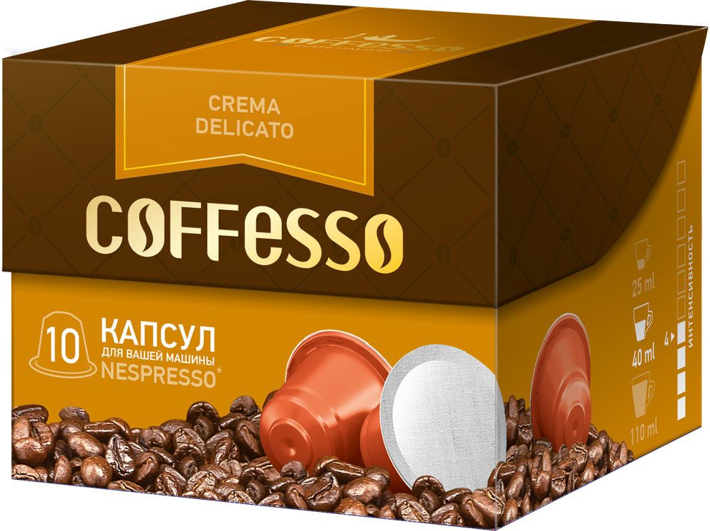 Coffesso Crema Delicato   , 10 